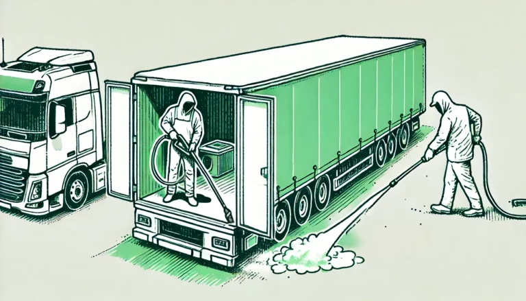 procedure for cleaning and disinfecting a UPPZ trailer