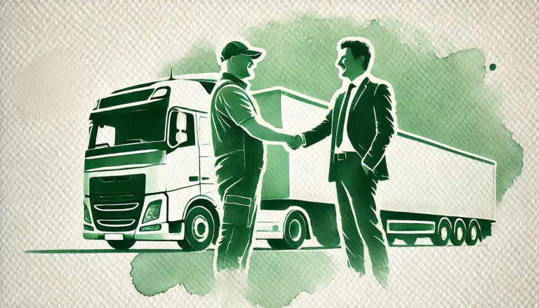 Zusammenarbeit mit dem Transportunternehmen