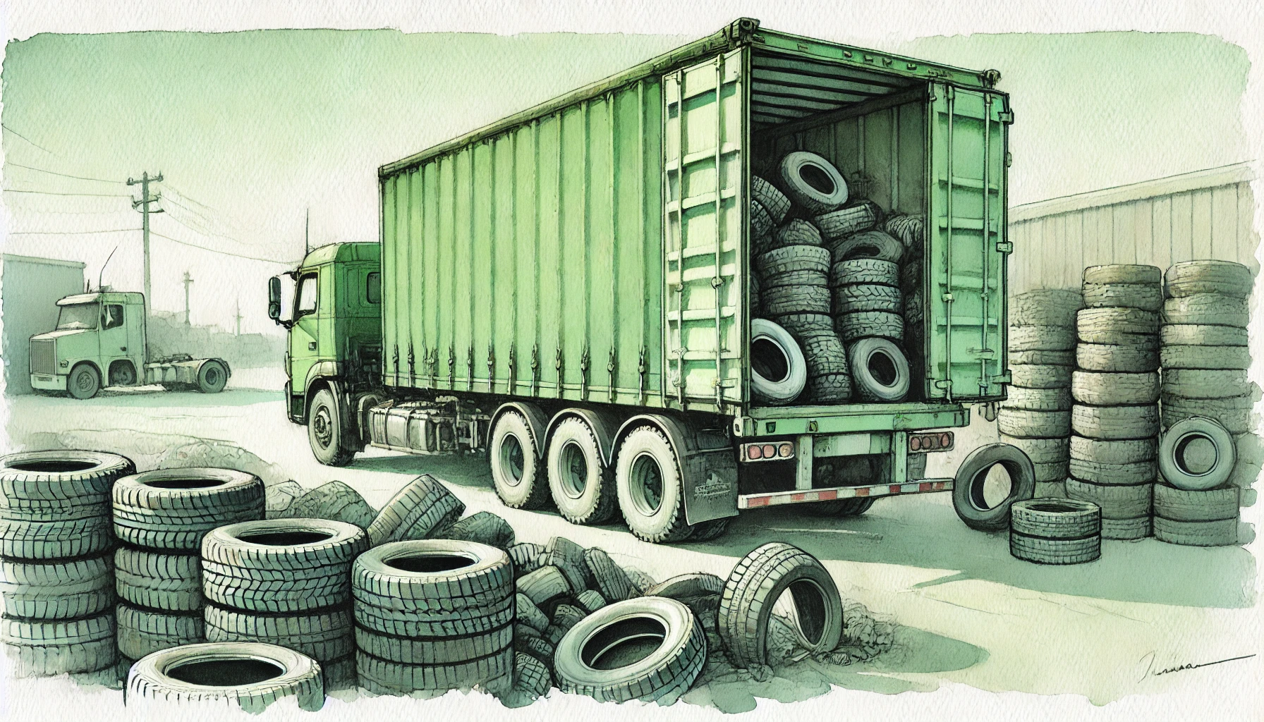 recykling odpadów gumowych