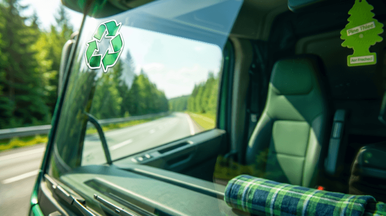 Naklejki ekologiczne dla transportu odpadów