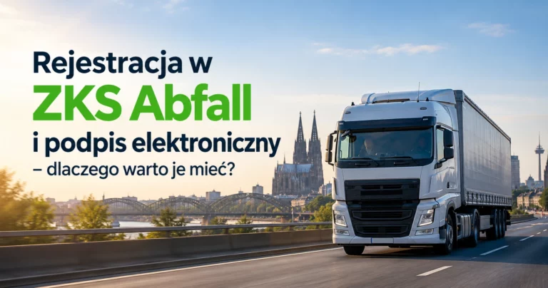 Rejestracja ZKS Abfall i podpis elektroniczny